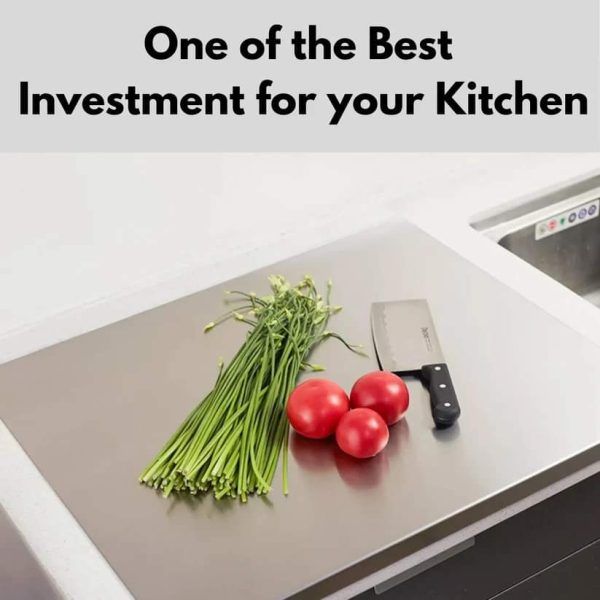 Stainless Steel Cutting Board - Heavy -Duty Food-Grade Metal Chopping Surface, Rust-Resistant